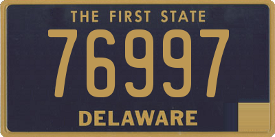DE license plate 76997