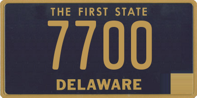 DE license plate 7700