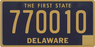 DE license plate 770010