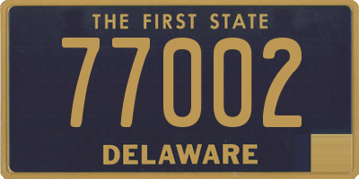 DE license plate 77002