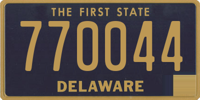 DE license plate 770044