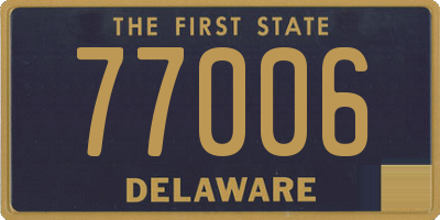 DE license plate 77006