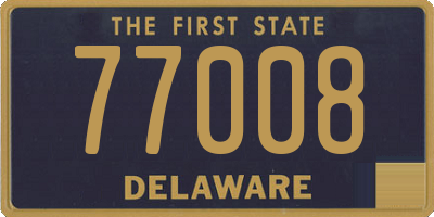 DE license plate 77008