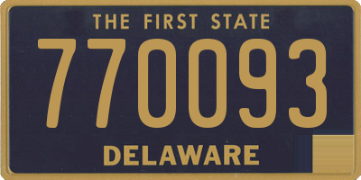 DE license plate 770093