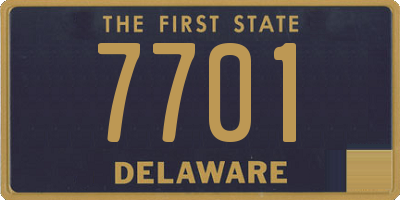 DE license plate 7701