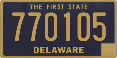 DE license plate 770105