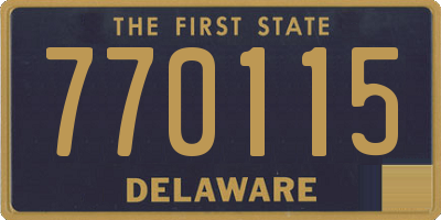 DE license plate 770115