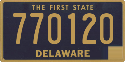 DE license plate 770120