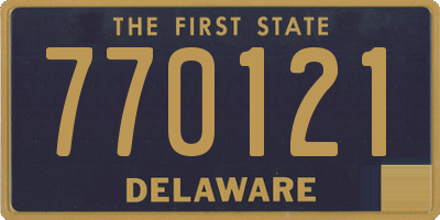 DE license plate 770121