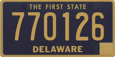 DE license plate 770126