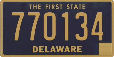 DE license plate 770134