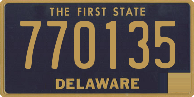 DE license plate 770135