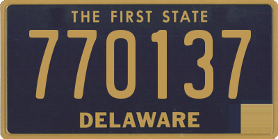 DE license plate 770137