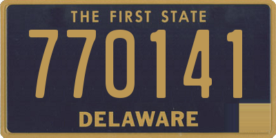 DE license plate 770141