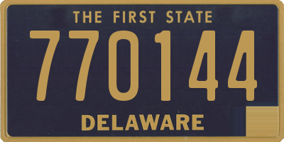 DE license plate 770144