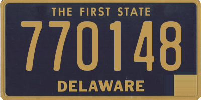 DE license plate 770148