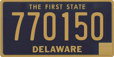 DE license plate 770150