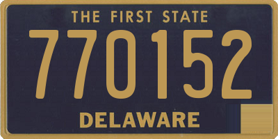 DE license plate 770152