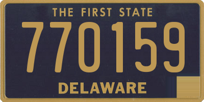 DE license plate 770159