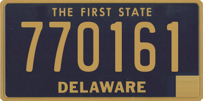DE license plate 770161