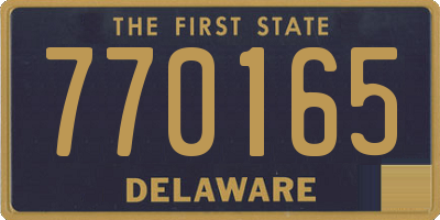 DE license plate 770165