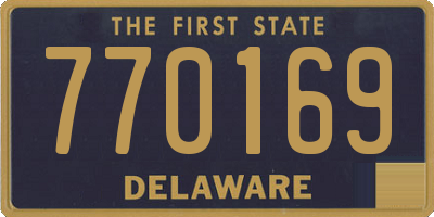 DE license plate 770169