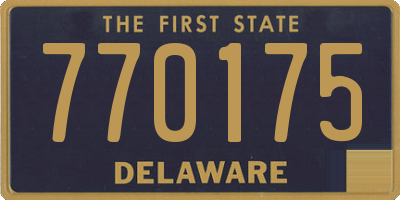 DE license plate 770175