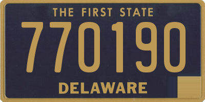 DE license plate 770190