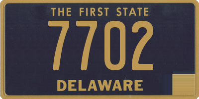 DE license plate 7702