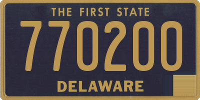 DE license plate 770200