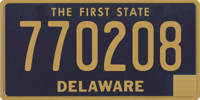 DE license plate 770208
