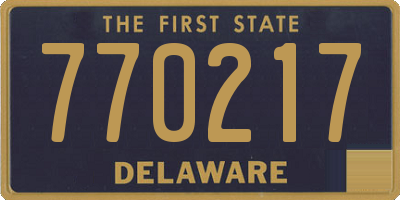 DE license plate 770217