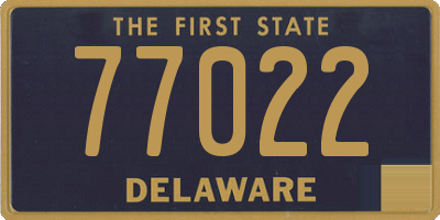 DE license plate 77022