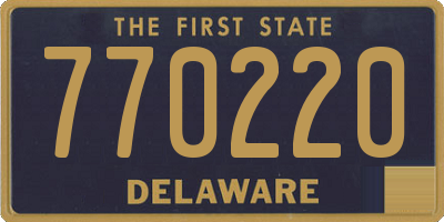 DE license plate 770220
