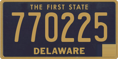 DE license plate 770225