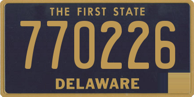DE license plate 770226