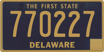 DE license plate 770227