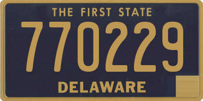 DE license plate 770229