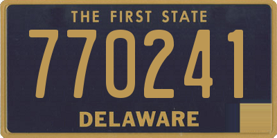 DE license plate 770241