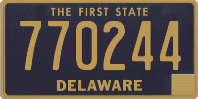 DE license plate 770244