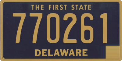 DE license plate 770261