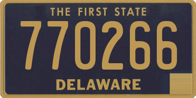 DE license plate 770266