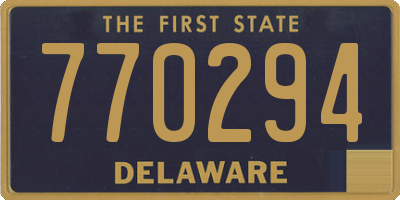 DE license plate 770294