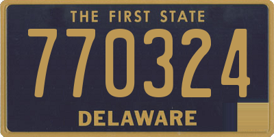 DE license plate 770324