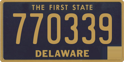 DE license plate 770339