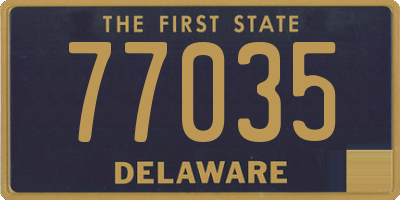 DE license plate 77035