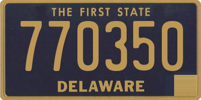 DE license plate 770350
