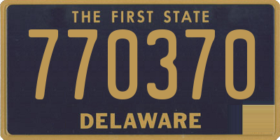DE license plate 770370