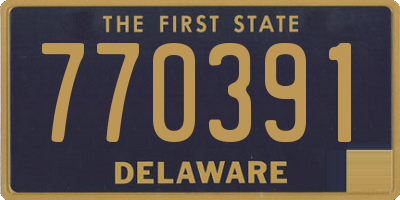 DE license plate 770391