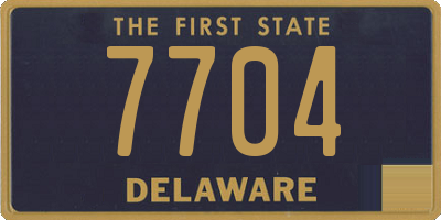 DE license plate 7704